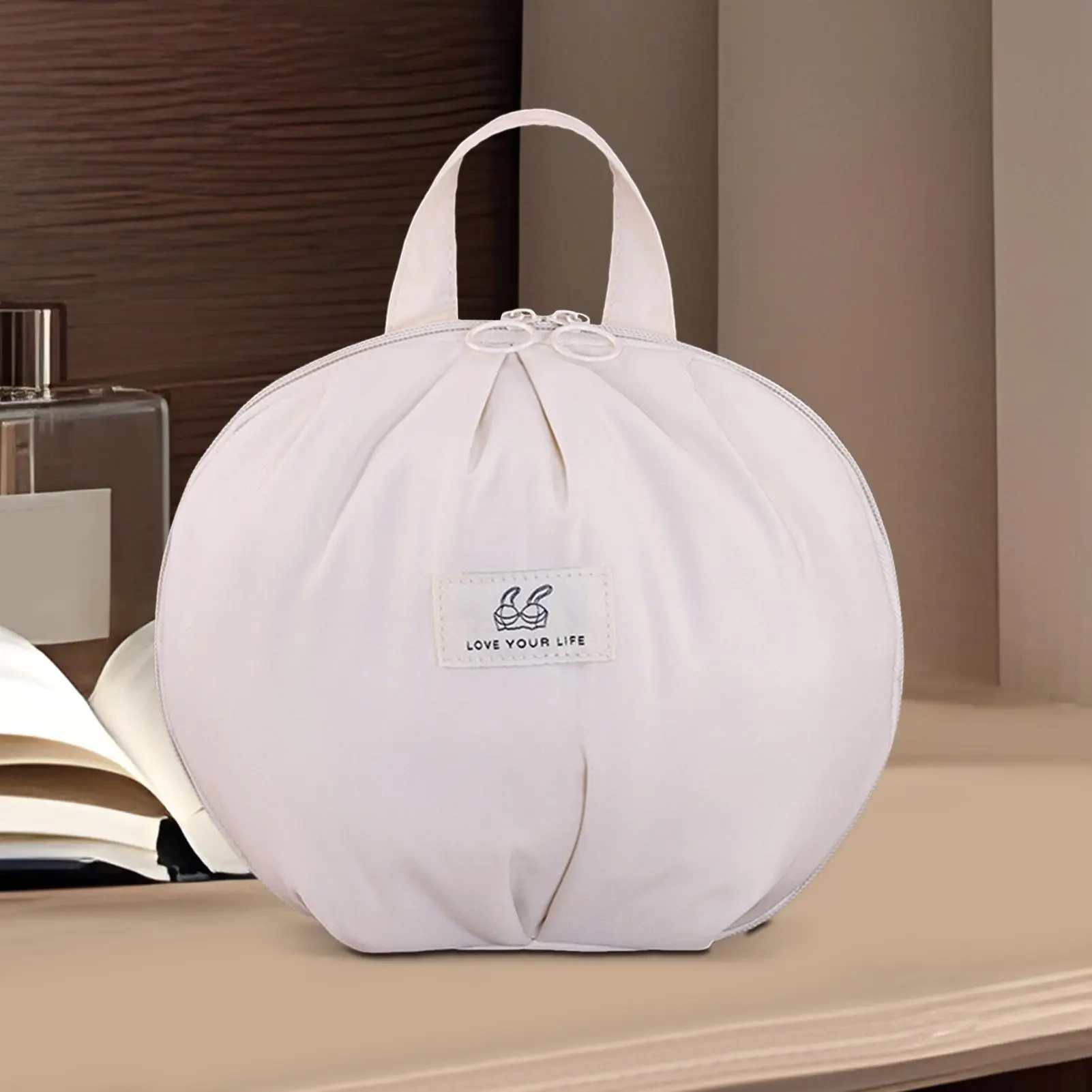 Underwear Travel Bag Divided Panties Storage Bag For Traveling Lightweight Laundry Carrying Pouch With Zipper For Home Business