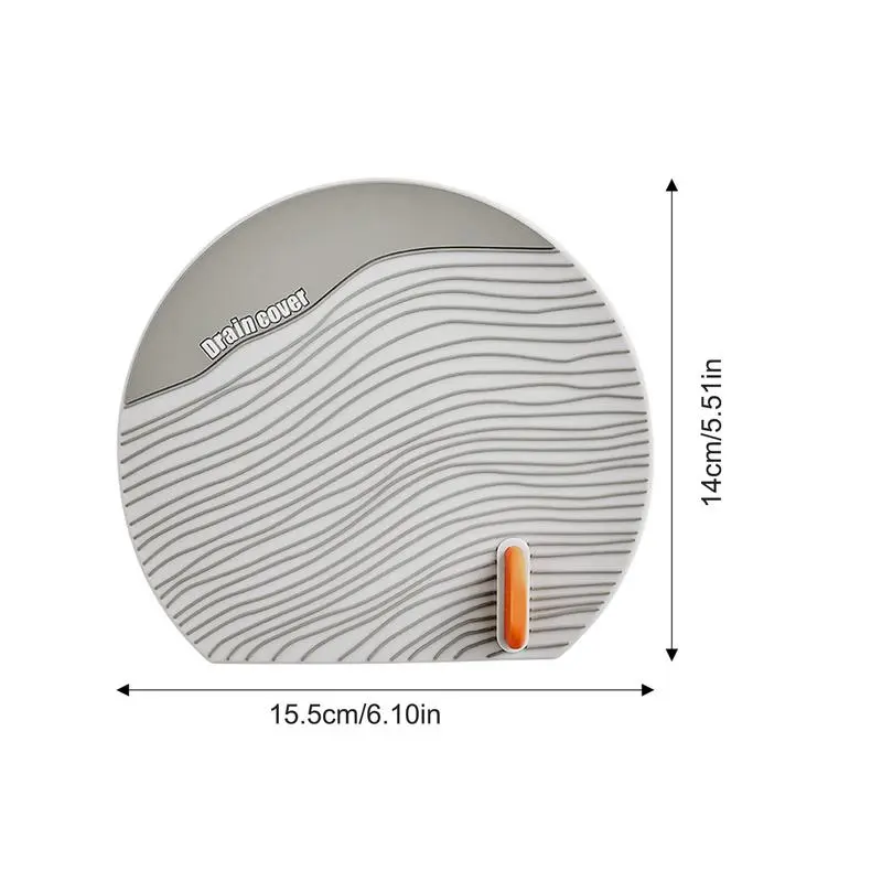 Silicone Drain Cover Silicone Kitchen Sink Drain Strainers Multifunctional Shower Drain Cover Anti-Odor Floor Drain Mat For