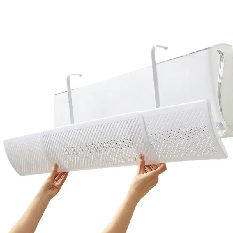 AC Vent Deflector Adjustable Air Vent Deflector Conditioner Baffle Retractable Air Conditioner Wind Deflector Wind Shield