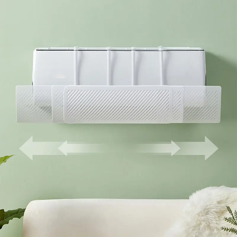 AC Vent Deflector Adjustable Air Vent Deflector Conditioner Baffle Retractable Air Conditioner Wind Deflector Wind Shield