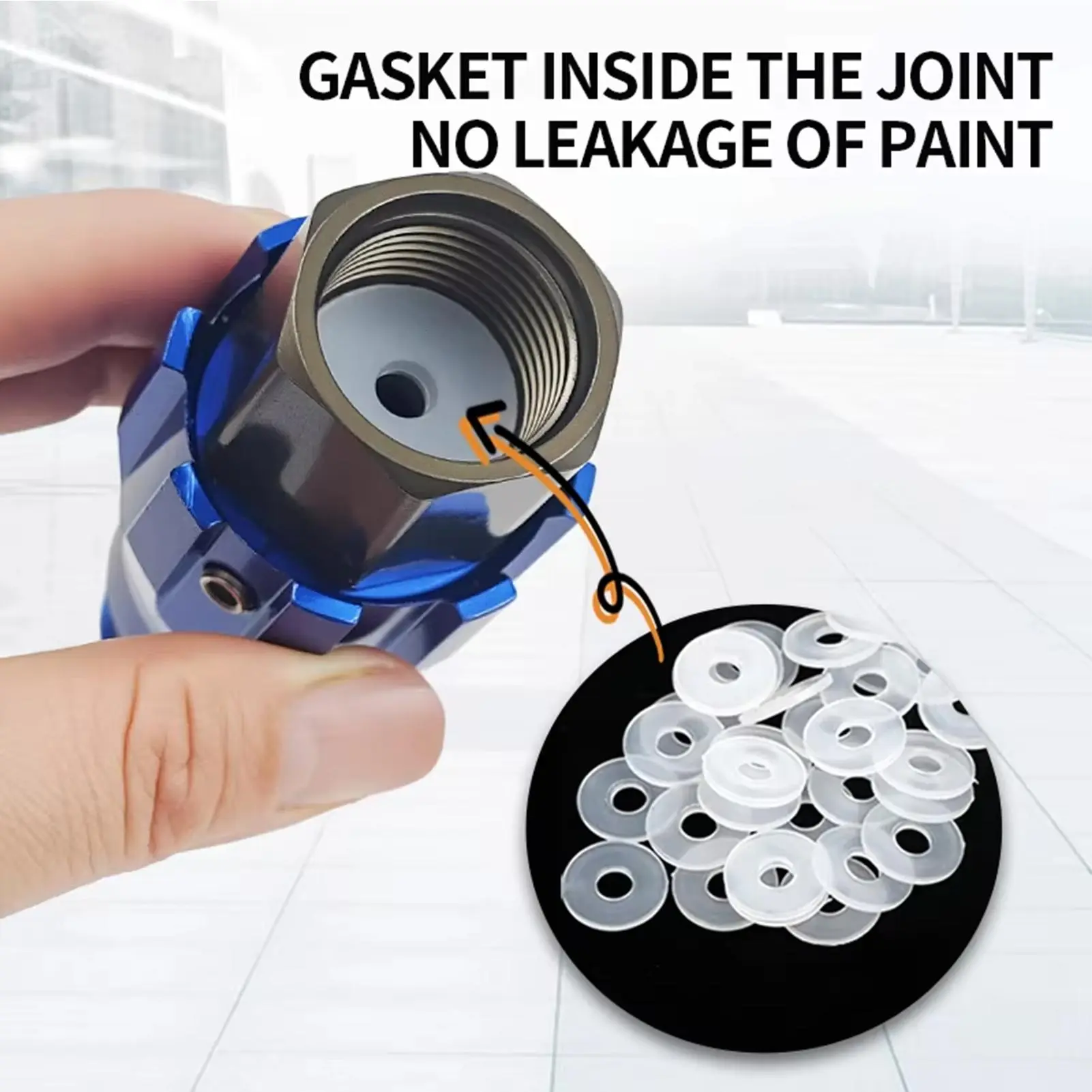 Airless Sprayer Hose Swivel Joint High-Pressure Hose Connector 360 Degree Rotation Replacement Part For House Furniture Ceilings