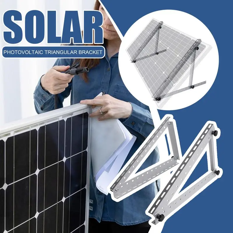Solar Panel Mount Holder Aluminum Alloy Solar Panel Mounting Supports Rack Photovoltaic Supports Holder For Boats Off-Grid Roof