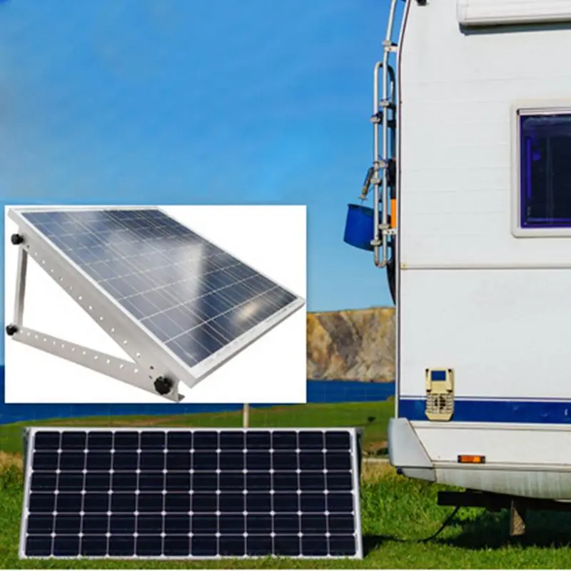 Solar Panel Mount Holder Aluminum Alloy Solar Panel Mounting Supports Rack Photovoltaic Supports Holder For Boats Off-Grid Roof