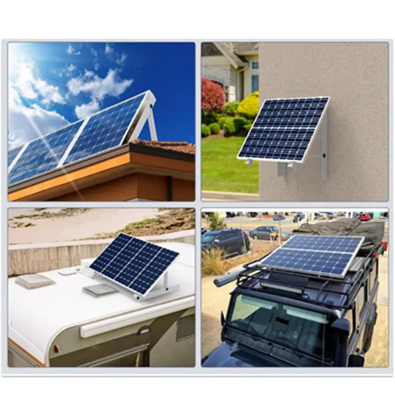 Solar Panel Mount Holder Aluminum Alloy Solar Panel Mounting Supports Rack Photovoltaic Supports Holder For Boats Off-Grid Roof