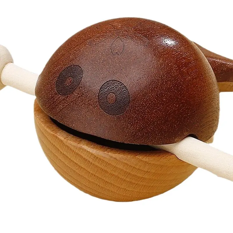 Musical Instruments For Adults Wood Fish Temple Block Wooden Percussion Toy Instrument Fish Drum Ornament For Desk Home Cabinets