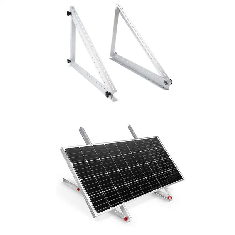 Solar Panel Mount Holder Aluminum Alloy Solar Panel Mounting Supports Rack Photovoltaic Supports Holder For Boats Off-Grid Roof