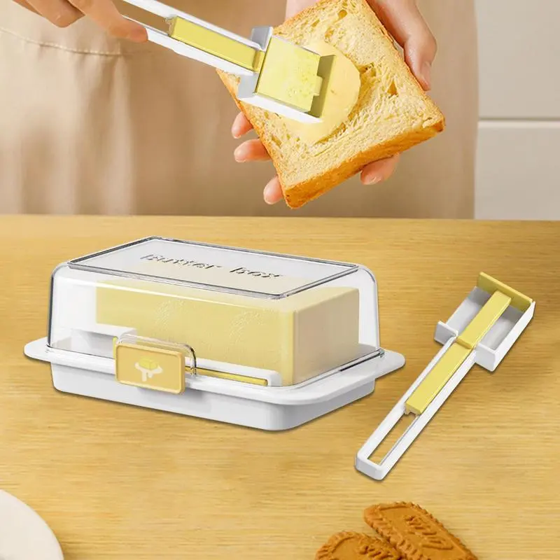 Butter Keeper Airtight Covered Butter Dish Easy Scoop Unbreakable Cheese Keeper Multifunctional Butter Keeper Tray For West/East
