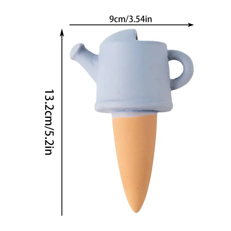 Terracotta Watering Spikes Set Of 4 Drip Watering Devices Waterer-Shaped Automatic Irrigation Stakes Terracotta Clay Watering