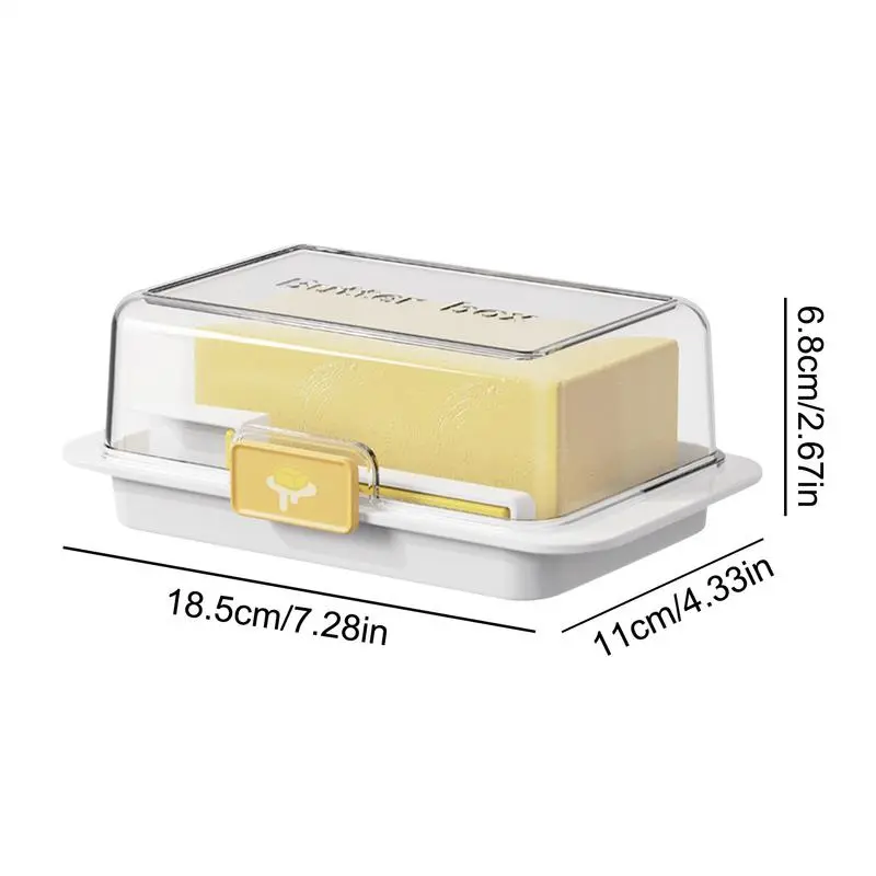 Butter Keeper Airtight Covered Butter Dish Easy Scoop Unbreakable Cheese Keeper Multifunctional Butter Keeper Tray For West/East