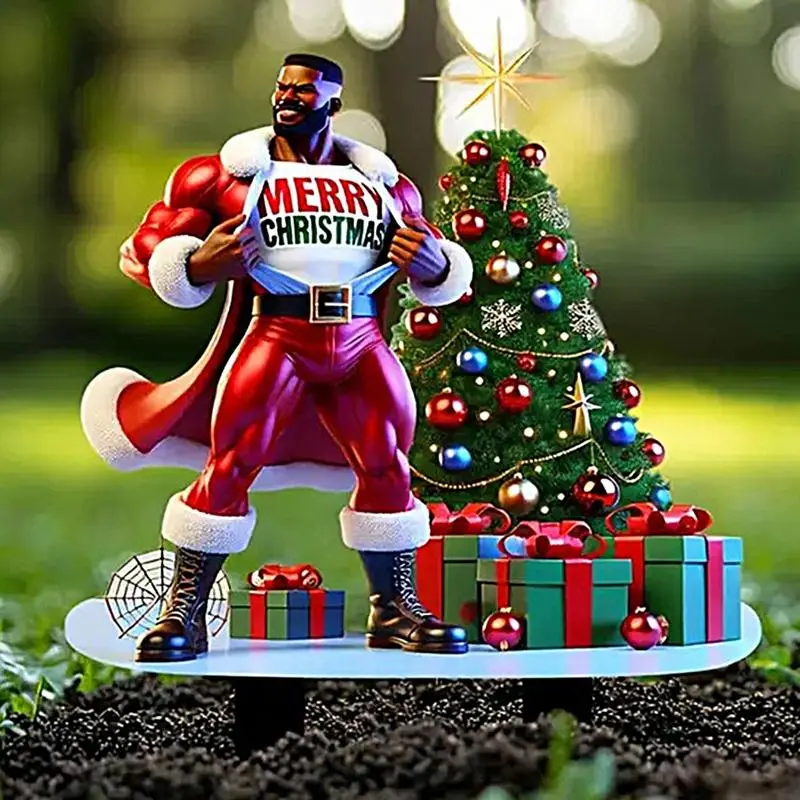 Christmas Yard Signs Winter Christmas Lawn Sign Decoration Waterproof Holiday Decoration Flat Garden Lawn Decor For Easter