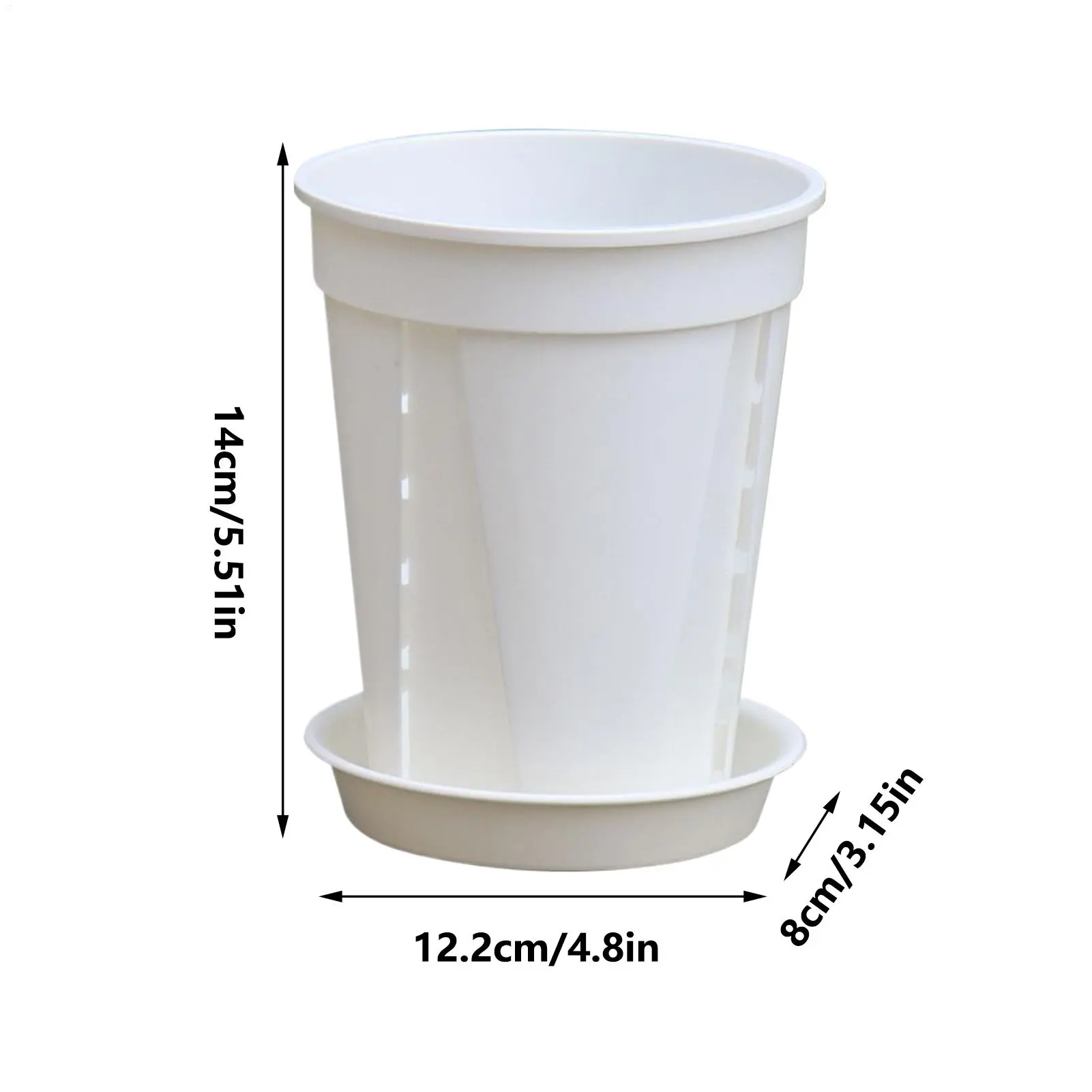 Pots For Plants Planter For Indoor Plants 5 Piece Containers Box Grow With Trays For Outdoor Balcony Porch Window Patio Outside