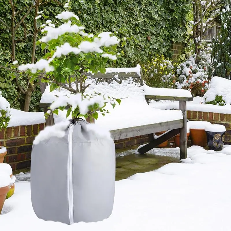 Plant Cover Freeze Protection Winter Shrub Cover  Tree Frost Blanket  Breathable Anti-tear Warm Flower Pot Plant Protecting Bag