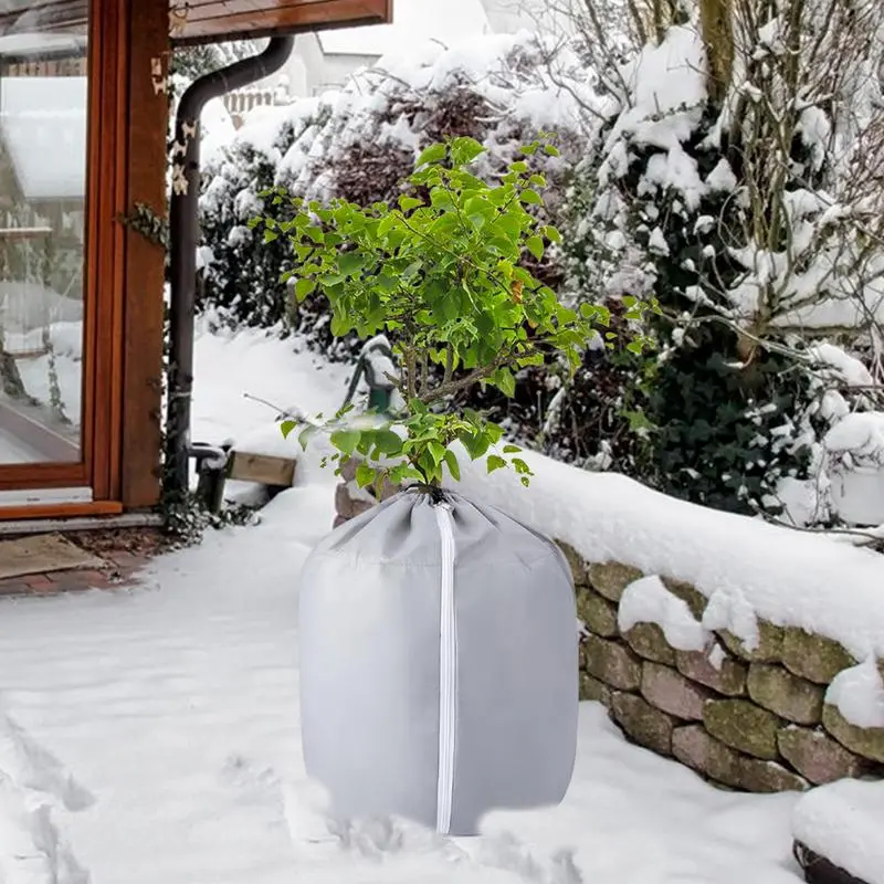 Plant Cover Freeze Protection Winter Shrub Cover  Tree Frost Blanket  Breathable Anti-tear Warm Flower Pot Plant Protecting Bag