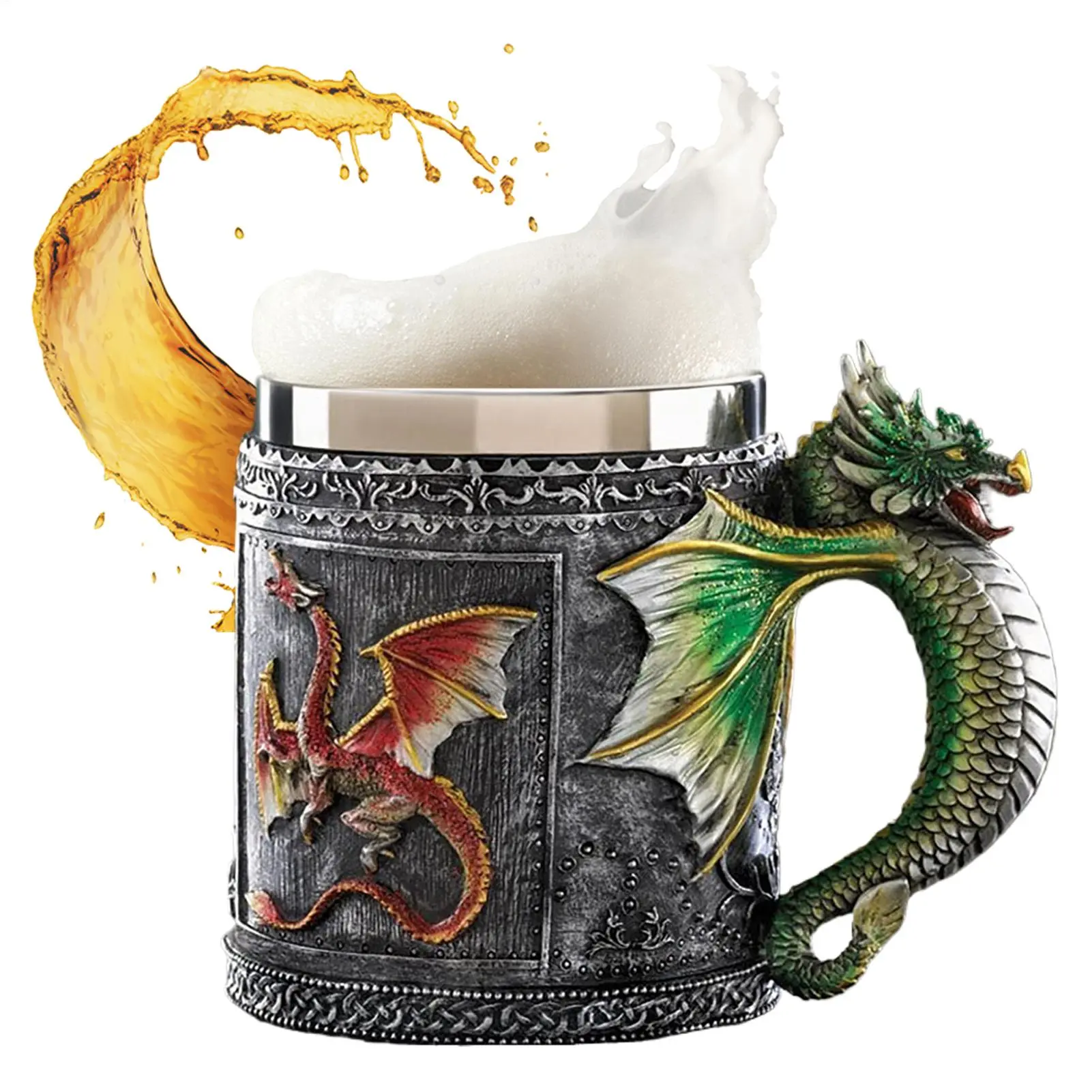 Dragon Mug Gothic Drinking Cups Medieval Water Drinking cup Coffee Tea Wine cup Household Beer Cups Beer Mug  Coffee Mug