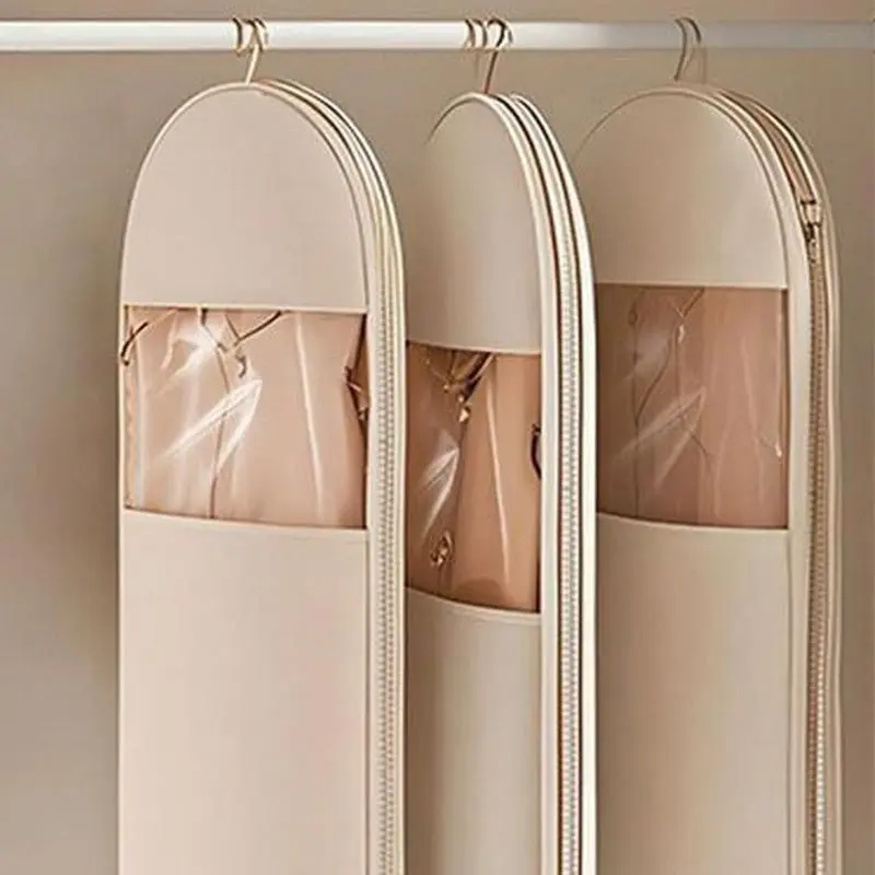 Garment Bags Dustproof Clothing Covers Waterproof Clothes Dust Cover Coat Suit Dress Protector Space-Saving Clothing Organizer