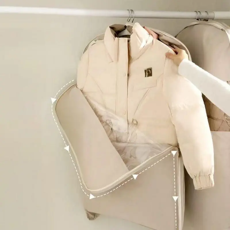 Garment Bags Dustproof Clothing Covers Waterproof Clothes Dust Cover Coat Suit Dress Protector Space-Saving Clothing Organizer