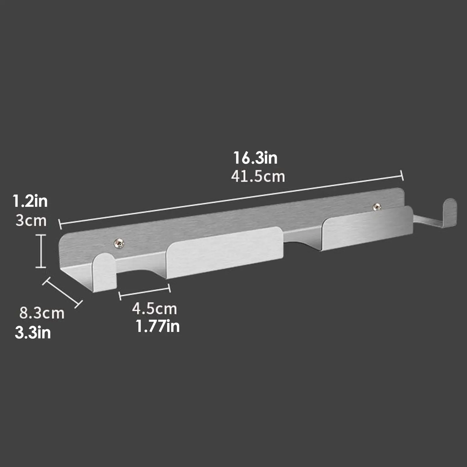 Pizza Peel Rack Pizza Shovels Wall Rack Wall Mounted Storage Shelf Stainless Steel Tool Organizer for Kitchen Utensils Shop