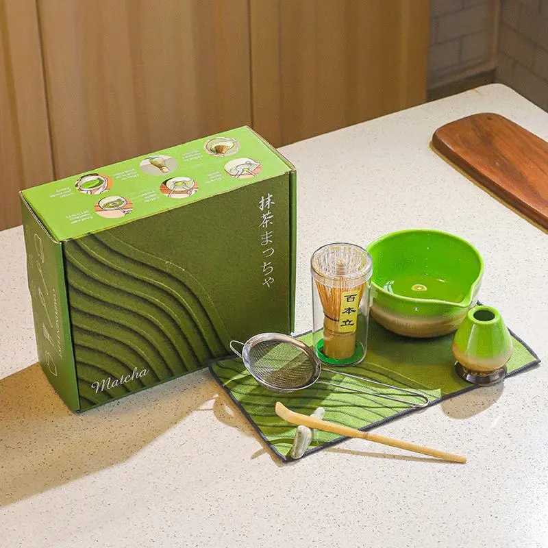 Matcha Whisk Set Handcrafted Matcha Bowl Whisk Set Safe Bamboo Whisk Teaspoon Tea Sets Matcha Bowl Matcha Whisk Holder