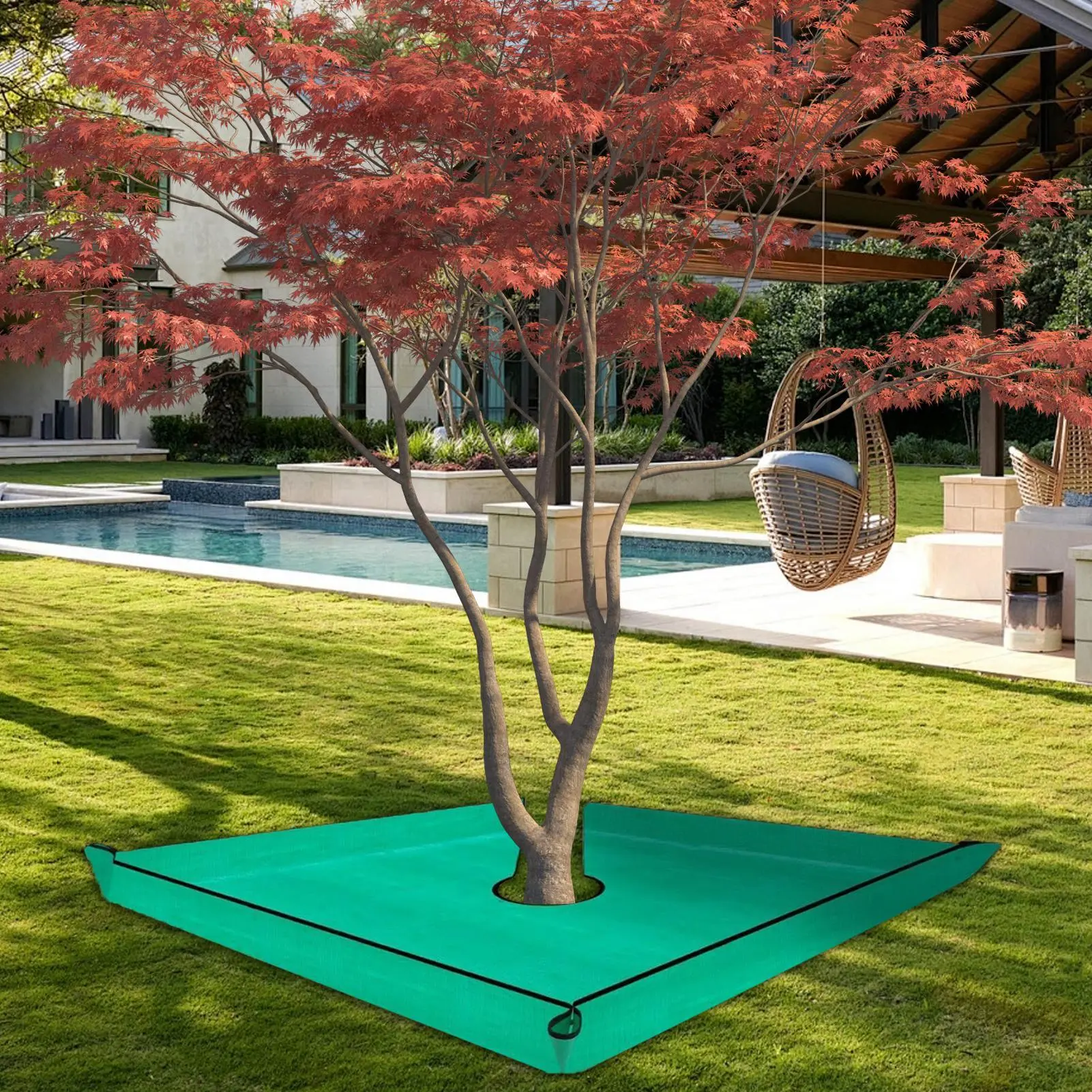 Landscape Tarp Lawn Fabric Heavy Duty Waterproof Barrier Mats 79 X 79 Inches GrassControl Cover Blocker For Outdoor Yard Lawn
