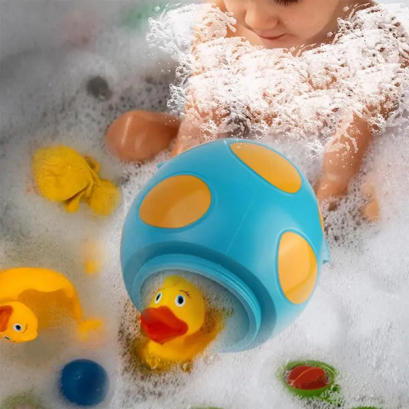Bathtub Toddler Toys Holder Children Shower Bathtub Toys Storage Box Quick-Dry Shower Bathtub Toy Holder Large Capacity