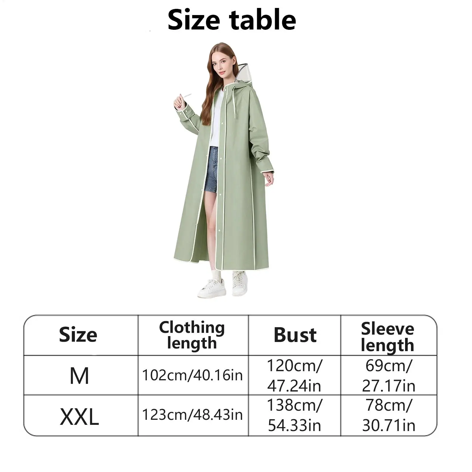 Ponchos Adult Reusable Raincoats Jacket With Hoods And Sleeves Lightweight Long Hooded Jacket Waterproof Reusable Trench Coats