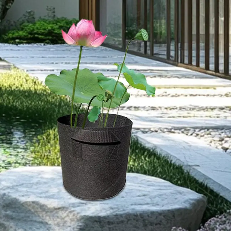 Aquatic Planter Pond Planter Non Woven Fabric Pots Lily Basket Grow Bags Multifunctional Water Garden Accessories For Patio Farm