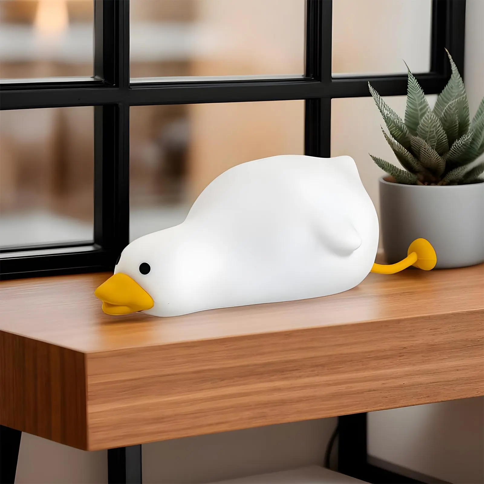 Duck Light Kids Animal Night Light Dimmable Rechargeable Auto Off 3 Modes Lighting For Home Breastfeeding Sleep Bedroom Dorm