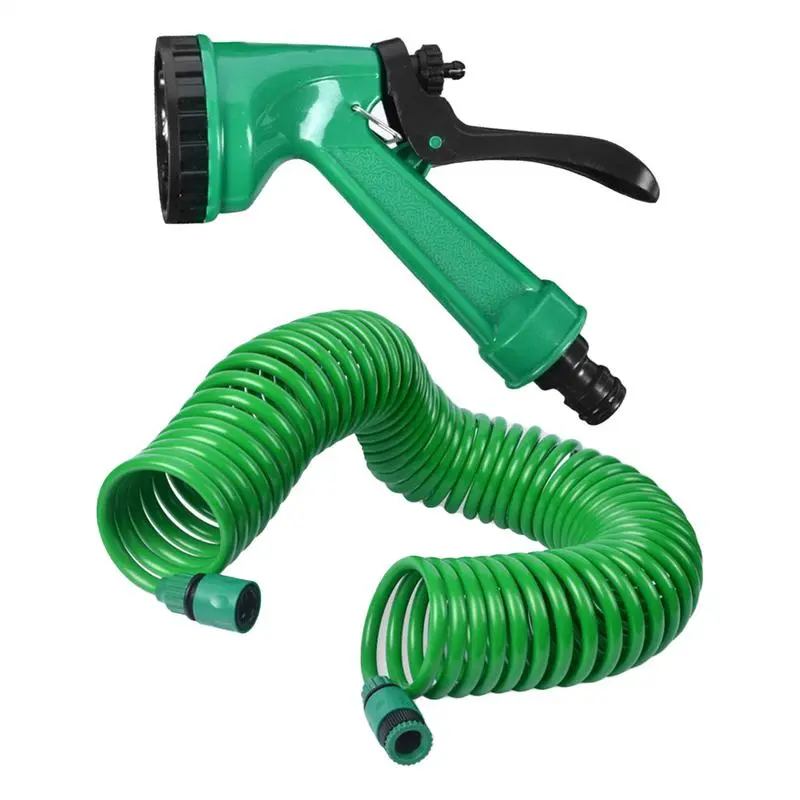 coil garden hose Water Hose Expandable flexible garden hose 5 Watering Modes Irrigation System Lightweight Ergonomic Sprayer