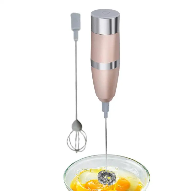 Electric Milk Frother Rechargeable Handheld Blender Mixer Stirrer Coffee Frother Food Blender Egg Beater Coffee Whisk Mixer