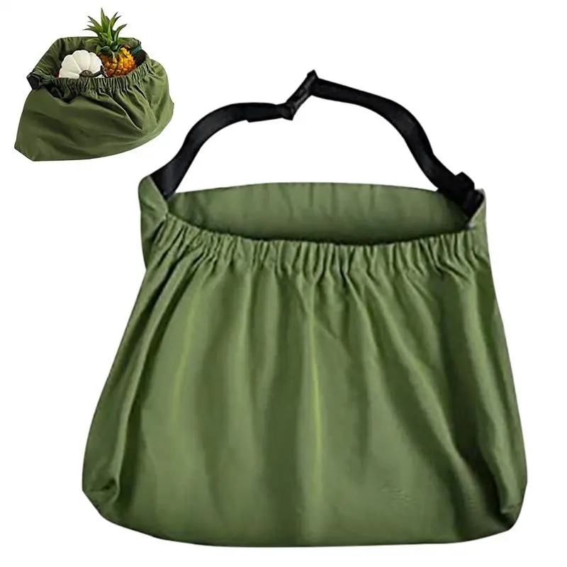 Gardening Apron Women Utility Belt Apron For Gardening Canvas Fruit vegetable picking apron Outdoor Picking Large Pocket Apron