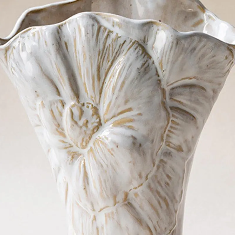 Ceramic Flower Vase Ceramic Hydroponic Vase Aesthetic Decoration Hydroponic Container Nordicc Decorative Vase Dry Flower Vases