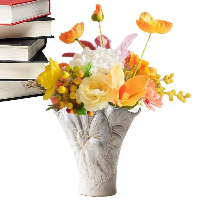 Ceramic Flower Vase Ceramic Hydroponic Vase Aesthetic Decoration Hydroponic Container Nordicc Decorative Vase Dry Flower Vases