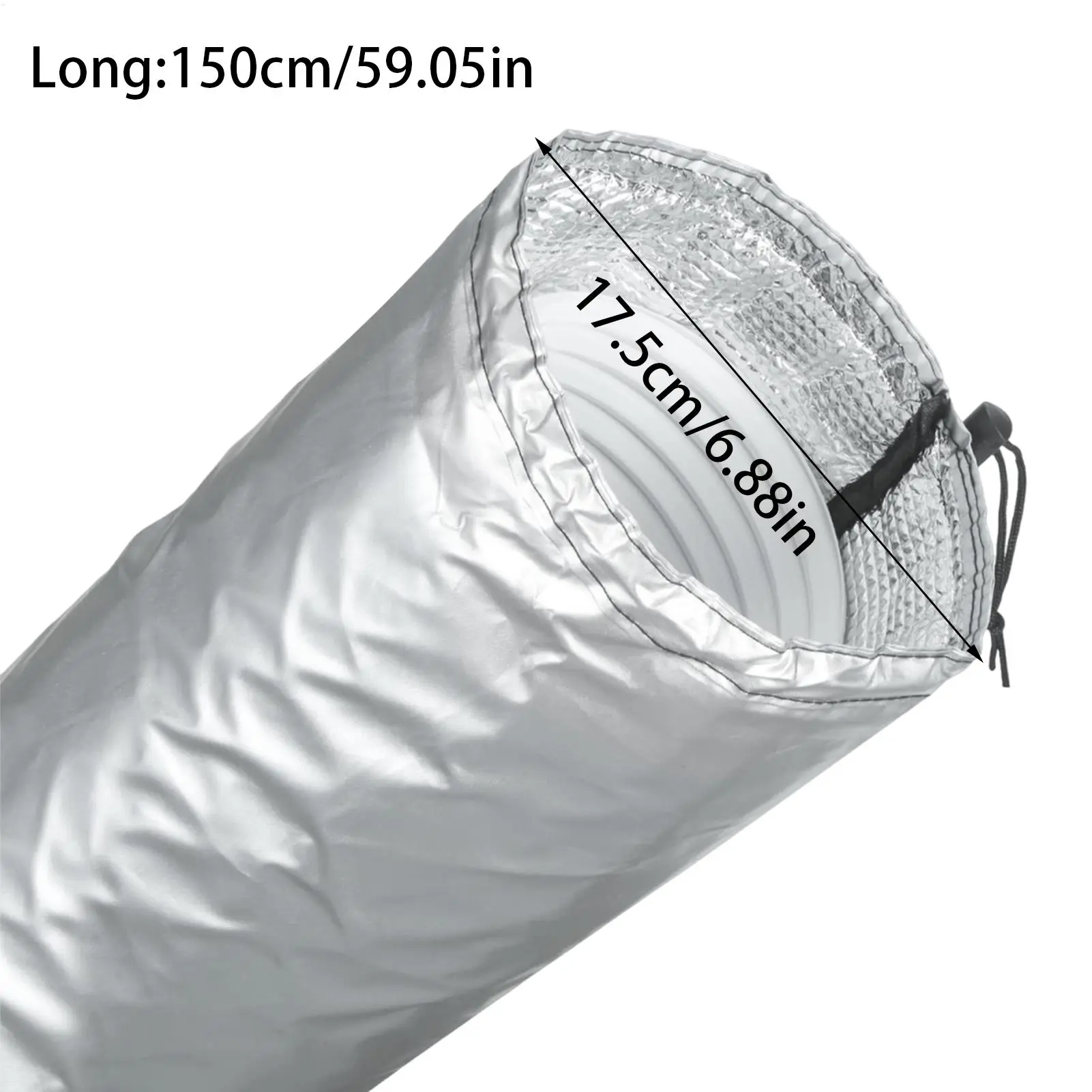 Portable AC Hose Cover Adjustable Ac Pipe Insulation Home Appliances Parts For Sliding Indoor Rv Casement Car Apartment Window