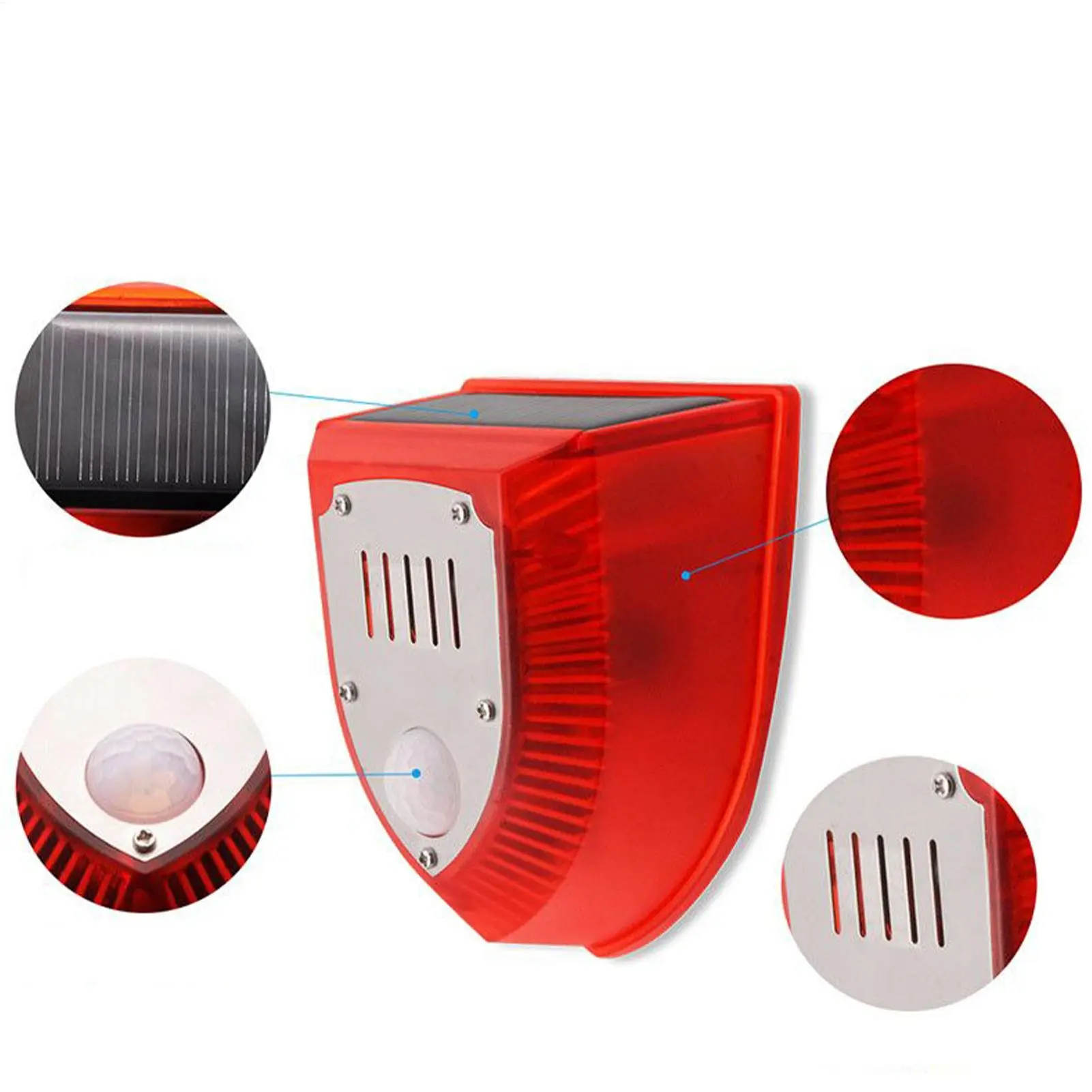 Outdoor Motion Sensor Alarm Wide Coverage Animal Away Device Weatherproof Solar Motion Sensor Drive Device For Driveway Orchard