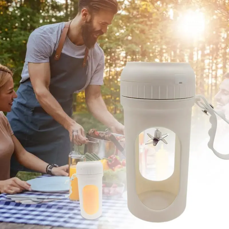 Portable Juicer Wireless Charging Electric Smoothies Maker 350ml Automatic Fruit Juicer With Built-in Safety Button For
