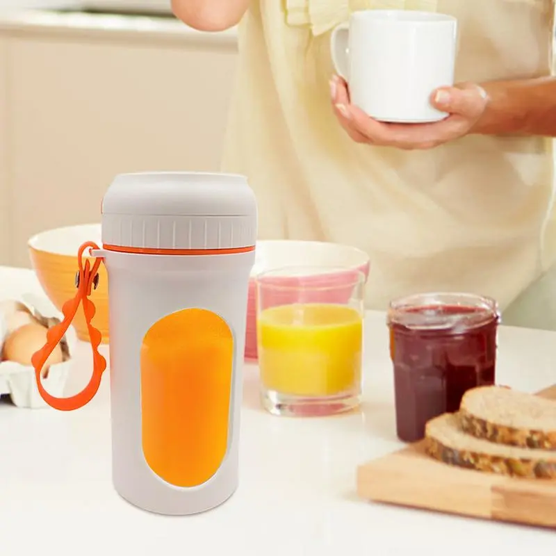 Portable Juicer Wireless Charging Electric Smoothies Maker 350ml Automatic Fruit Juicer With Built-in Safety Button For