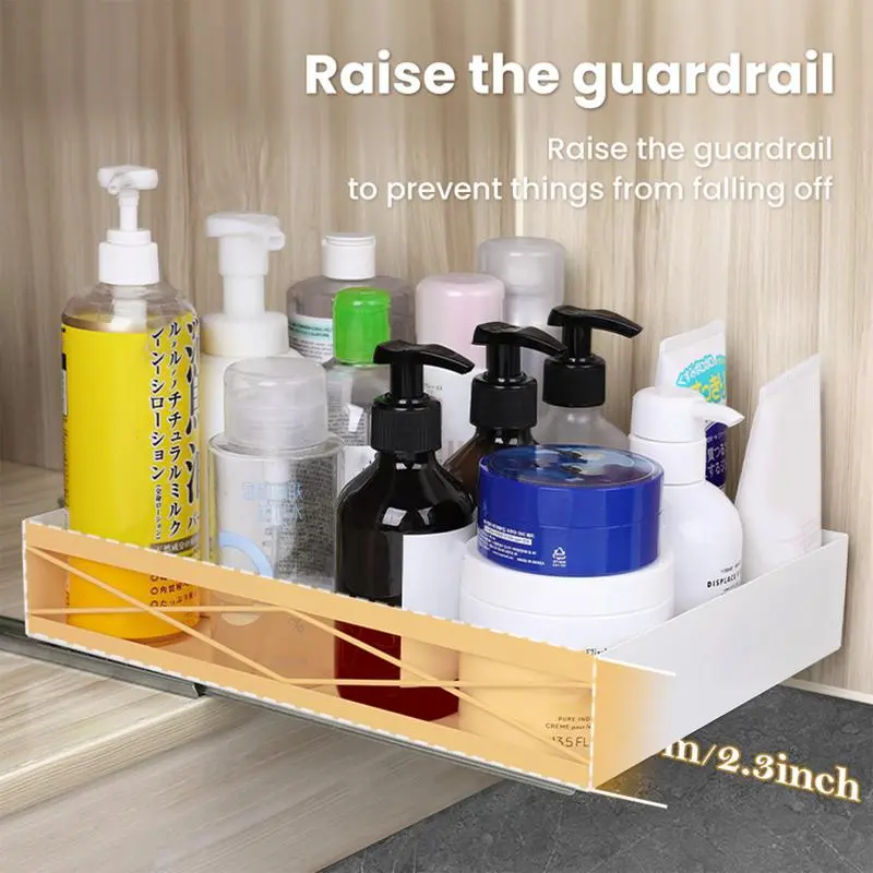 Pull Out Drawers For Cabinets Slide Out Cabinet Organizer Multifunctional Heavy Duty Pull-out Home Organizers White Slide Out