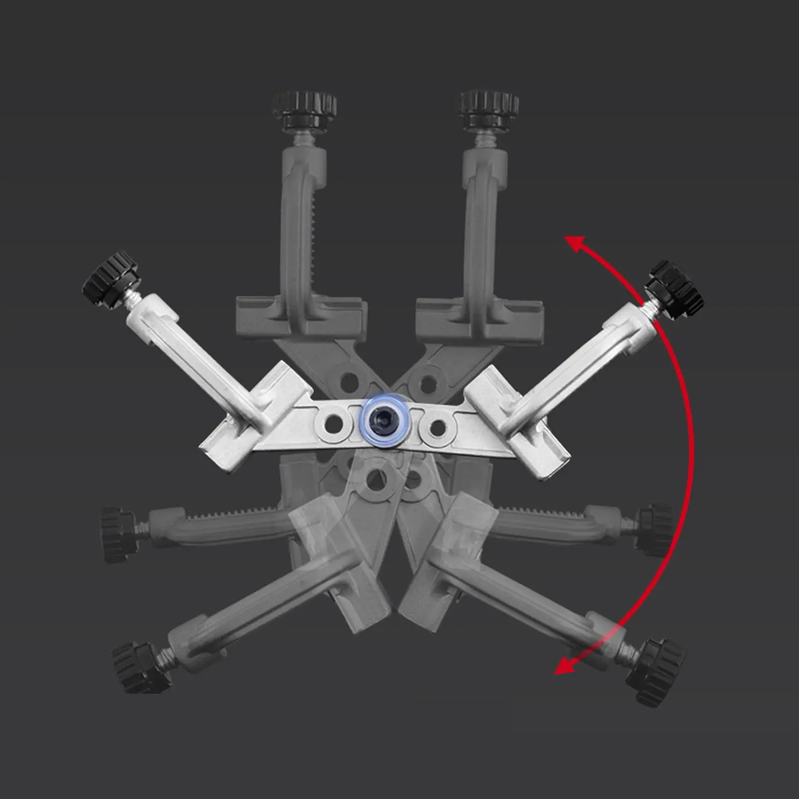 90 degree tube clamp Right Angle Clamps Pipe Clamp Aluminum Adjustable Hand Tool Woodworking Quick Welding Fixture