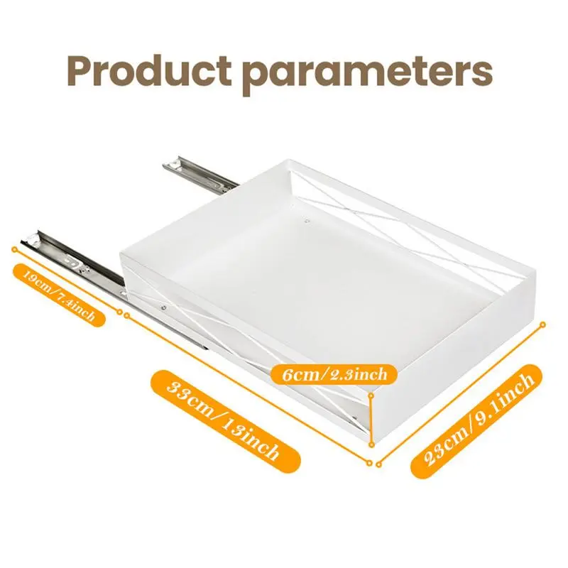 Pull Out Drawers For Cabinets Slide Out Cabinet Organizer Multifunctional Heavy Duty Pull-out Home Organizers White Slide Out