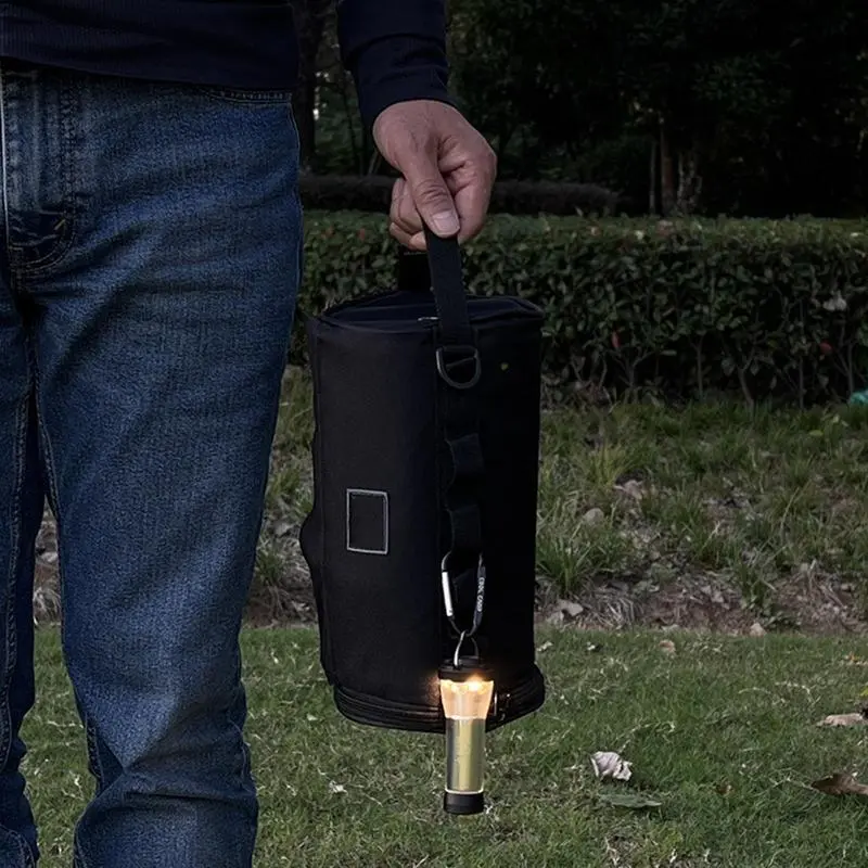 Camping Paper Towel Holder Dishcloth Portable Bag Roll Paper Storage Case Portable Foldable Paper Cover Easily Attach To Pole