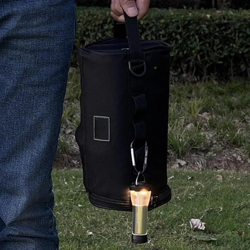 Camping Paper Towel Holder Dishcloth Portable Bag Roll Paper Storage Case Portable Foldable Paper Cover Easily Attach To Pole