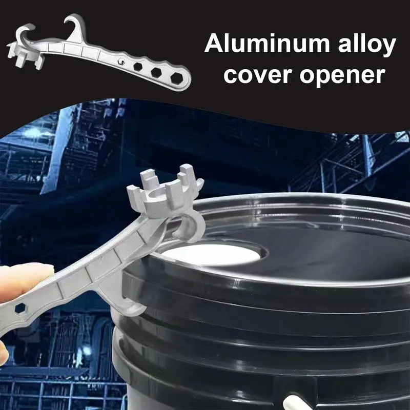 Bucket Opener Multifunctional Bucket Opener Ergonomic Pail Opener Buckets Lid Wrench Metal Can Opener Lid Remover Tool For Home