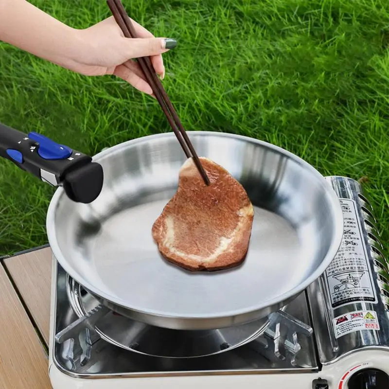 Frying Pan Nonstick Detachable Handle Stainless Steel Frying Pans Cookware Skillet Non Stick Portable Pots And Pans For RV