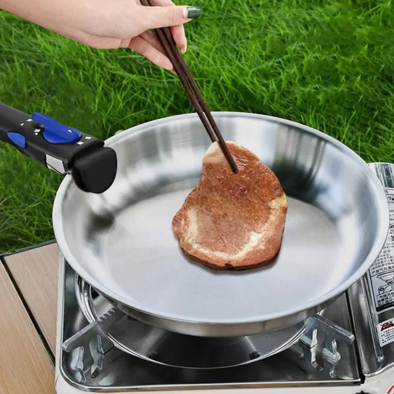 Frying Pan Nonstick Detachable Handle Stainless Steel Frying Pans Cookware Skillet Non Stick Portable Pots And Pans For RV
