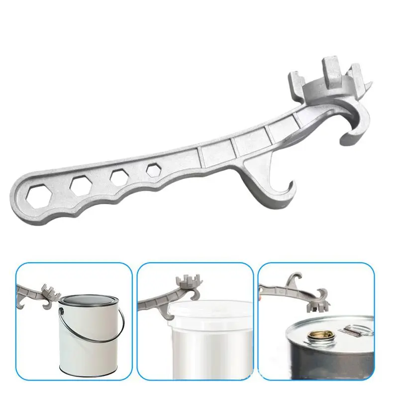 Bucket Opener Multifunctional Bucket Opener Ergonomic Pail Opener Buckets Lid Wrench Metal Can Opener Lid Remover Tool For Home