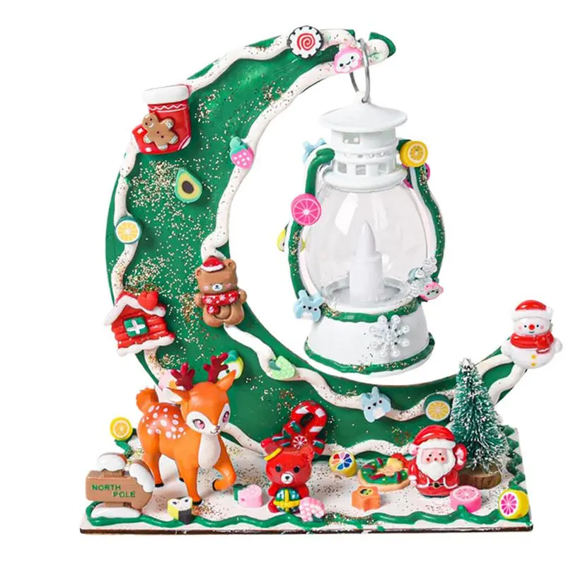 Santa Claus Night Light Christmas Cute Night Light For Kids Cream Glue Christmas Lights With Exquisite Christmas Themed