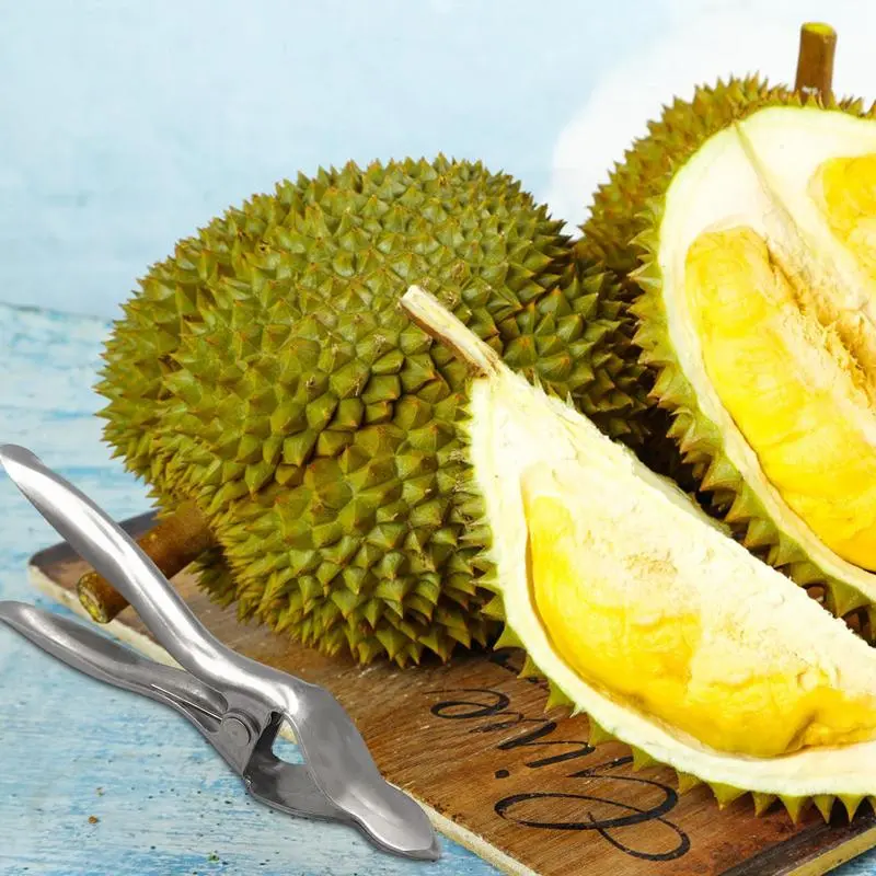 Durian Opener Stainless Steel Durian Opener Safe Fruit Opener Fast Peeling Durian Pliers For Household Fruits Kitchen