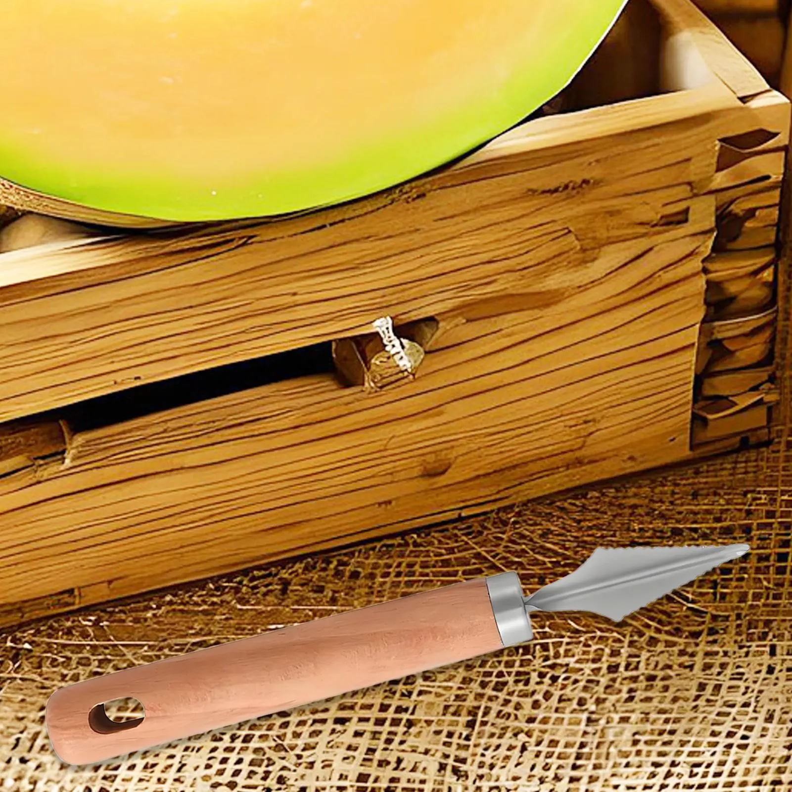 Watermelon Slicer Cutter Tool Stainless Steel Watermelon Fork Slicer 3 Pieces Multifunctional Chopper Rust-Resistant