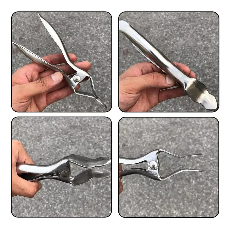Durian Opener Stainless Steel Durian Opener Safe Fruit Opener Fast Peeling Durian Pliers For Household Fruits Kitchen