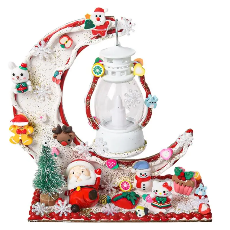 Santa Claus Night Light Christmas Cute Night Light For Kids Cream Glue Christmas Lights With Exquisite Christmas Themed